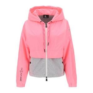 Moncler grenoble layered hooded jacket